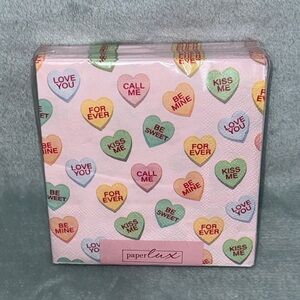 Paper Lux Pink Heart Party Napkins